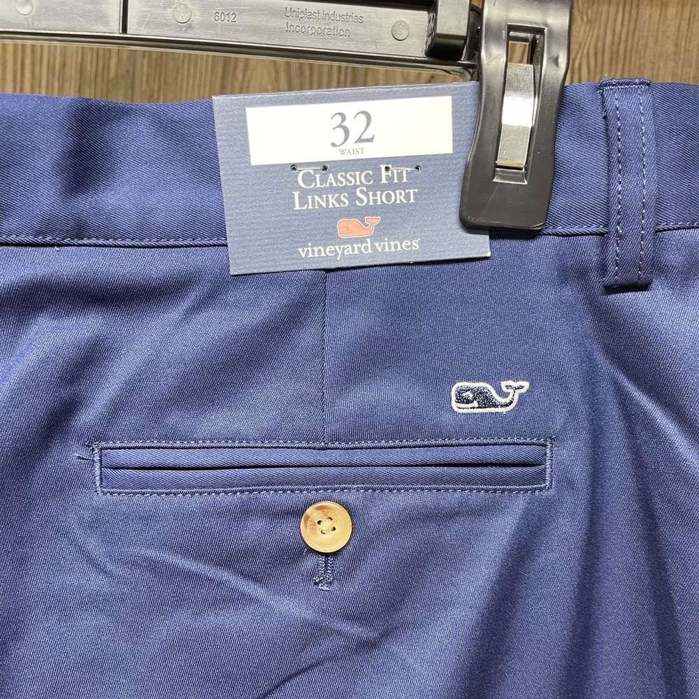 Vineyard Vine Classic Link Shorts Size 32 Blue New